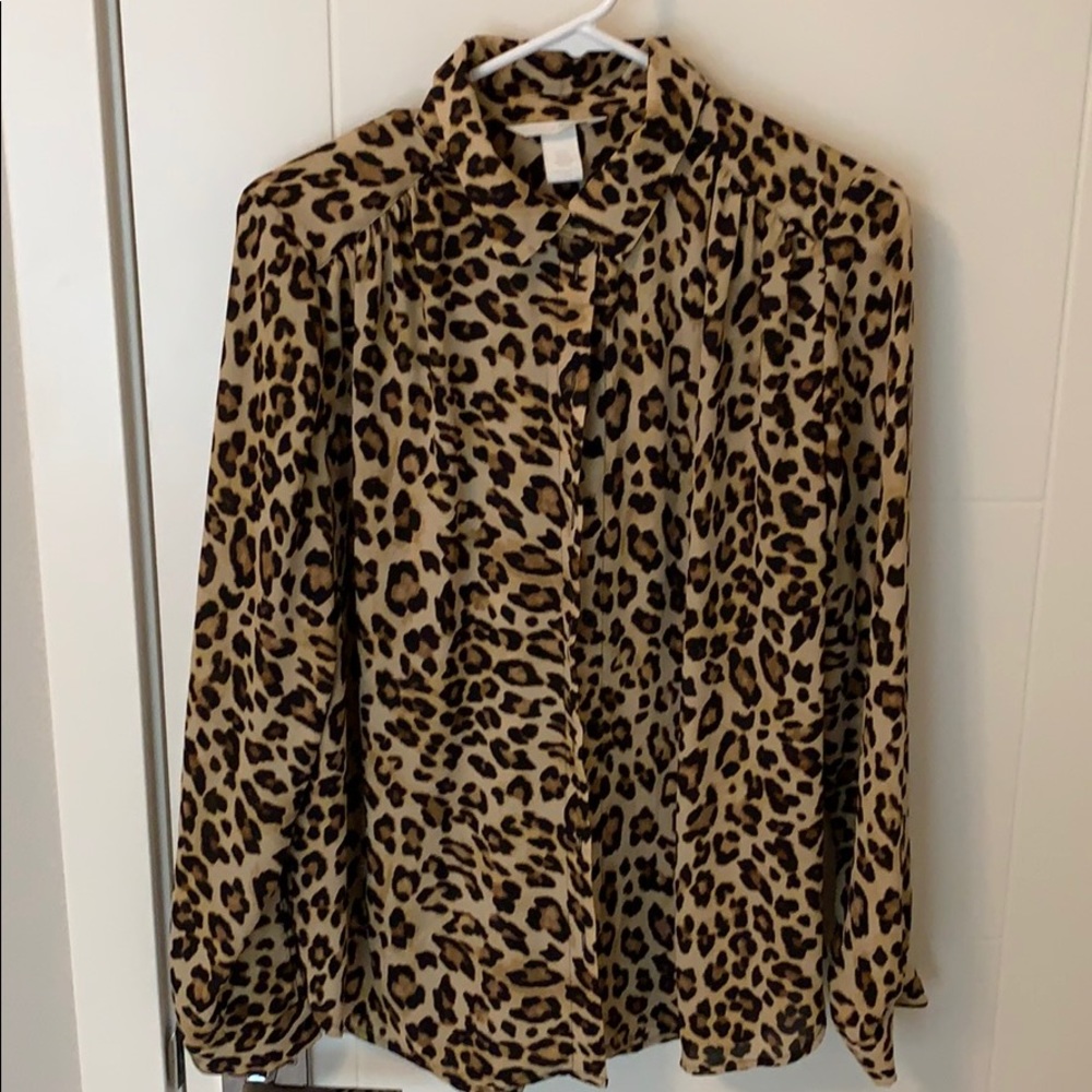 Wmns H&M Leopard Print blouse